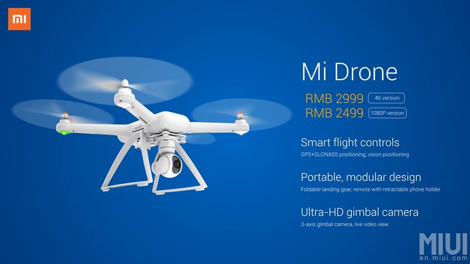 Xiaomi mi store drone price