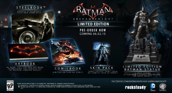 Batman: Arkham Knight ประกาศวางขาย 2 มิ.ย. 2015 พร้อมชุด Special Edition สุดสวย