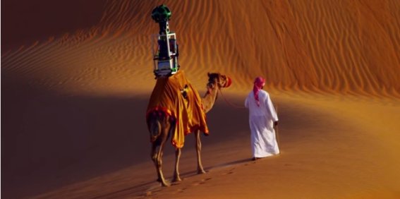 ไม่ธรรมดา Google ผูกกล้องไว้กับหนอกอูฐใช้เก็บภาพทะเลทราย Liwa เพื่อเอามาลง Google Street View