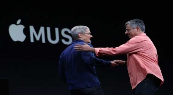 Apple CEO Tim Cook delivers the keynote address during Apple WWDC on June 8, 2015 in San Francisco, California. Apple's annual developers conference runs through June 12.