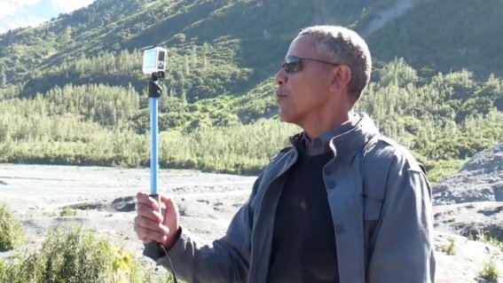 “Barack Obama” อินเทรนด์ เสนอภาพทำงานผ่านเซลฟี่และ GoPro!!