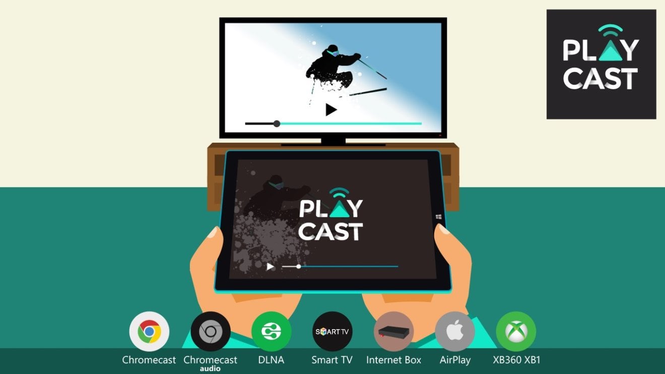 Playcast ฉายมีเดียจาก Windows 10 ขึ้นจอใหญ่