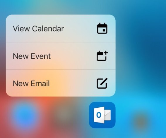 Microsoft Outlook for iOS อัพเดทรองรับ 3D Touch แล้ว