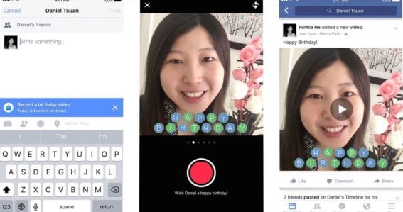 Facebook เตรียมเปิดให้ผู้ใช้งาน iOS อวยพรวันเกิดด้วยวีดีโอ