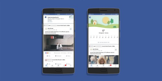 Facebook เริ่มแสดงการพยากรณ์อากาศในหน้าฟีดข่าวแล้ว…