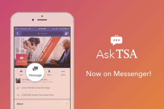 จะเที่ยวเมกา ไม่รู้ว่าเขามีข้อกำหนดอะไรบ้าง ถามเลย!! AskTSA บน Facebook Messenger