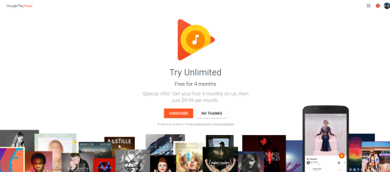 Google ให้ผู้ใช้งานทดลองใช้ Google Music และ YouTube Red ฟรี 4 เดือน!