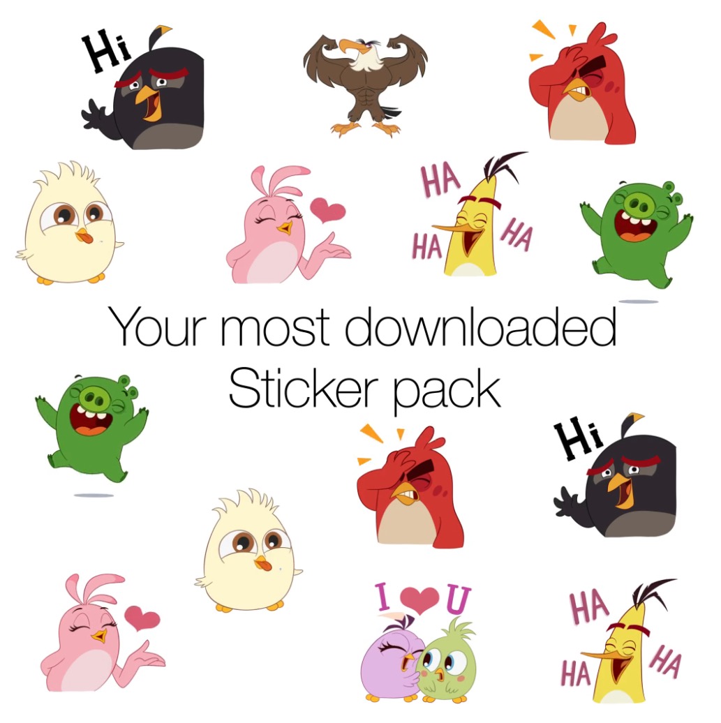 angry bird - facebook messenger sticker