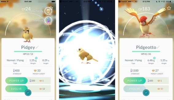 วิธีการพัฒนาโปเกม่อน (evolution) ในเกม Pokemon GO!