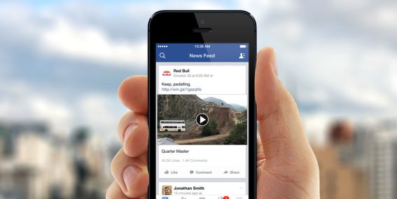 Facebook กำลังทดสอบเล่นวิดีโออัตโนมัติเล่นพร้อมเสียง