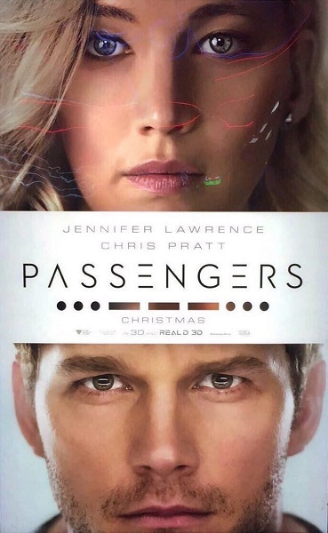 passengers poster jennifer lawrence and chris pratt