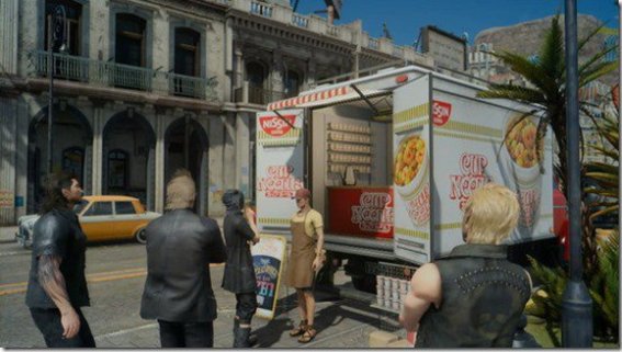 พบโฆษณาสินค้า Nissin Cup Noodle สุดเนียนในเกม Final Fantasy XV ที่มาในรูปแบบ Side Quest!