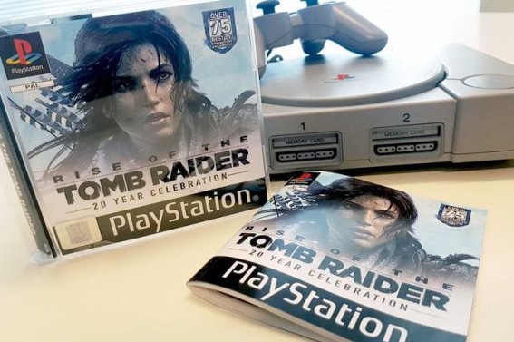 ชมกล่องเกม Rise of the Tomb Raider ในรูปแบบย้อนยุคไปสู่ PlayStation 1