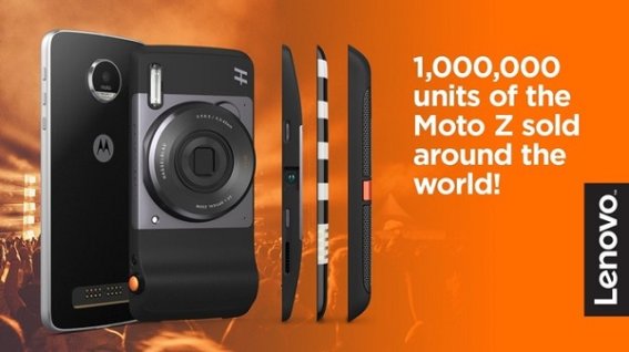 Lenovo ฉลอง! ขาย Motorola Moto Z ได้ 1 ล้านเครื่องทั่วโลก