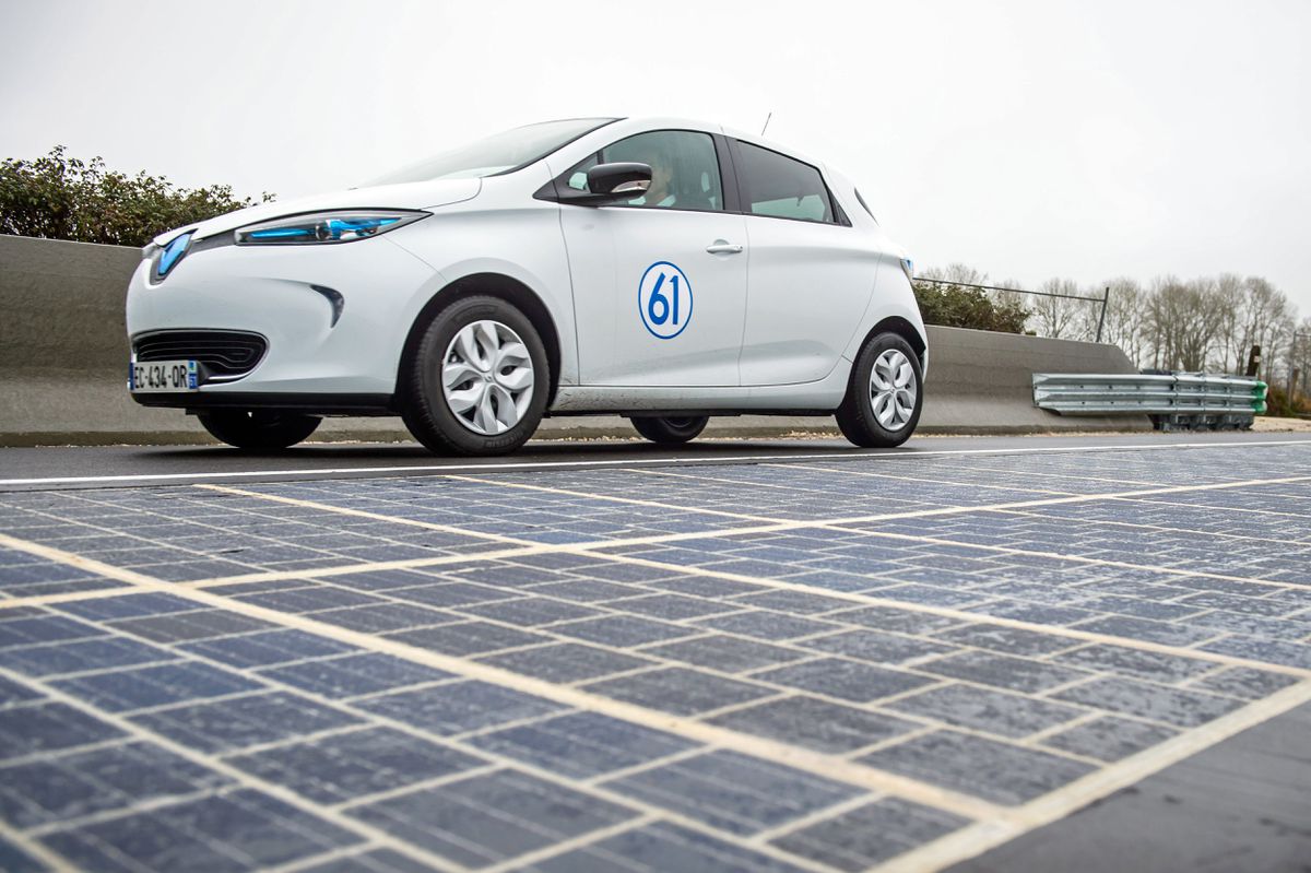 solar panel road in france - 04