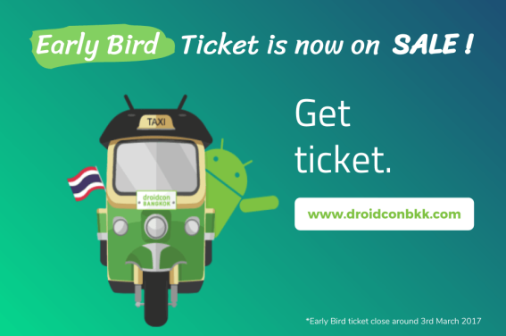 สมาคมโปรแกรมเมอร์ไทย จัดกิจกรรม “Droidcon Bangkok” ครั้งแรกของงานสัมมนาในระดับภูมิภาคเพื่อนักพัฒนาไทย