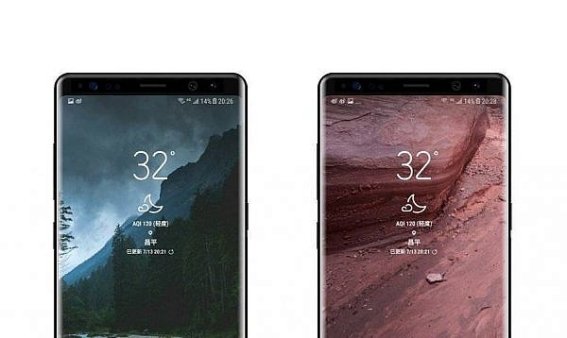 หลุดภาพด้านหน้าล่าสุดของ Samsung Galaxy Note 8