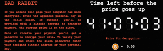 ระวัง! BadRabbit มัลแวร์เรียกค่าไถ่ตัวใหม่บน Windows ระบาดอย่างหนักแล้ว!