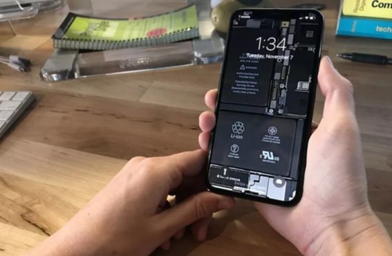 iFixit ปล่อยภาพวอลเปเปอร์หลอกตาสำหรับ iPhone X ให้เหมือนมองทะลุตัวเครื่อง!