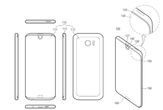 สิทธิบัตรชี้มือถือ Galaxy รุ่นต่อไปอาจมาพร้อมรอยบากที่ขอบจอ