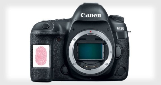 Canon จดสิทธิบัตรใหม่กล้องและเลนส์มาพร้อมระบบสแกนลายนิ้วมือ