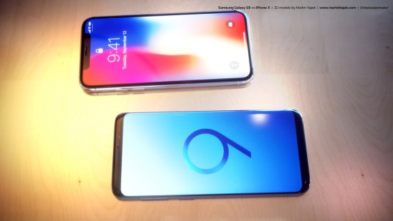 ยลโฉมภาพเรนเดอร์เทียบดีไซน์ Galaxy S9 กับ iPhone X ใครจะสวยปังกว่ากัน!