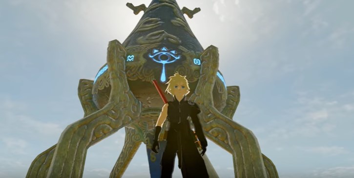 ชม Cloud จากเกม Final Fantasy 7 ในเกม Zelda Breath Of The Wild