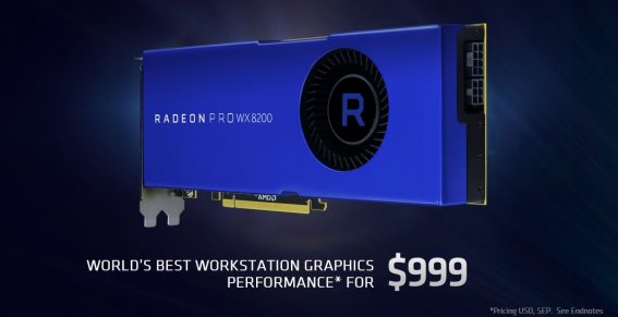 AMD เปิดตัว Radeon™ Pro WX 8200 มอบประสิทธิภาพกราฟิกระดับเวิร์กสเตชั่นที่ดีที่สุดให้คุณ