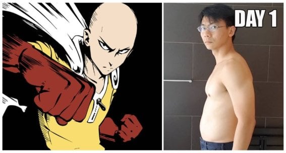 หนุ่มสิงคโปร์ขอพิสูจน์! ออกกำลังกายตามแบบฉบับไซตามะใน One Punch Man Challenges.