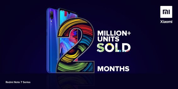 Redmi ขายดีมากในอินเดีย : ยอดขาย Redmi Note 7 สูงถึง 2 ล้านเครื่องแล้ว