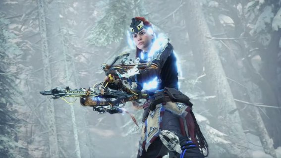 แม่สาวน้อย Aloy เตรียมออกล่าแย้ใน Monster Hunter World: Iceborne