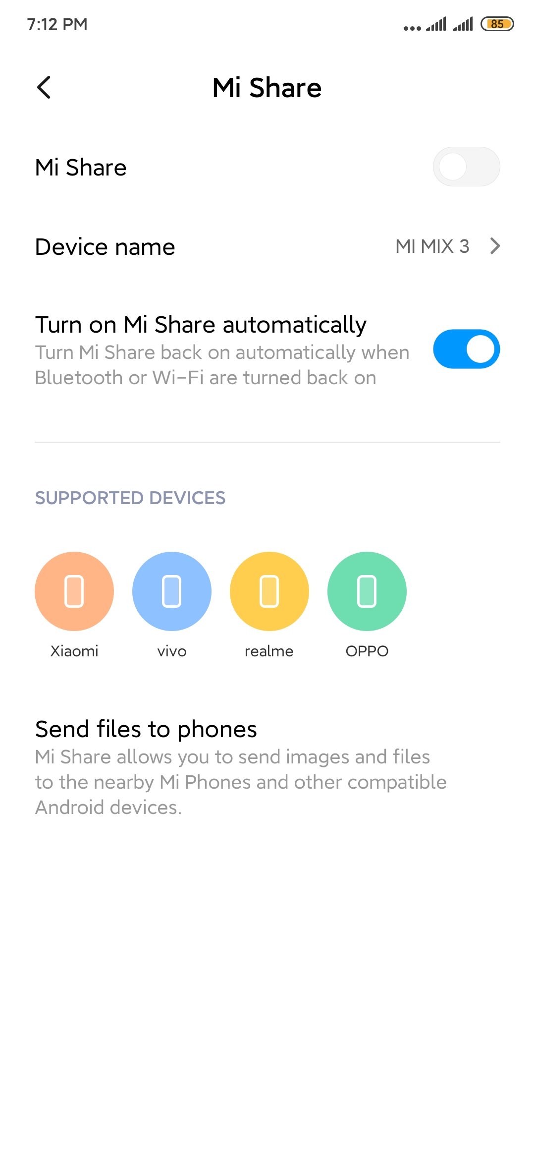 MIUI10 MI Sharre