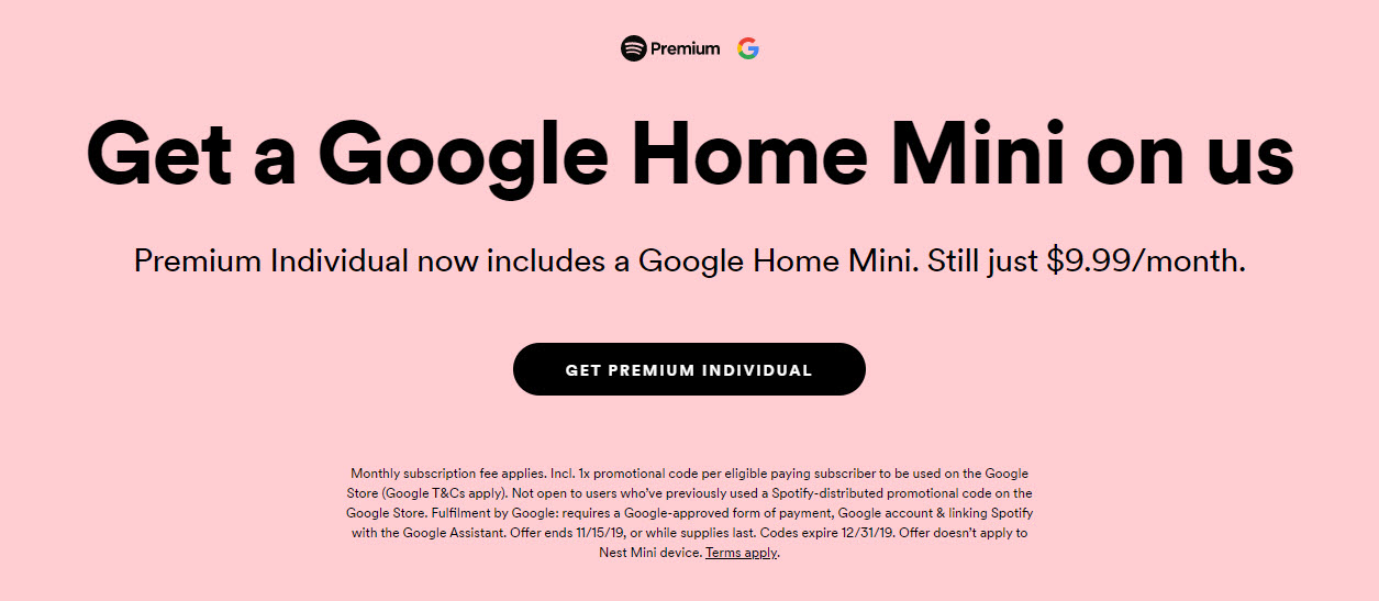 Google Home Mini Spotify