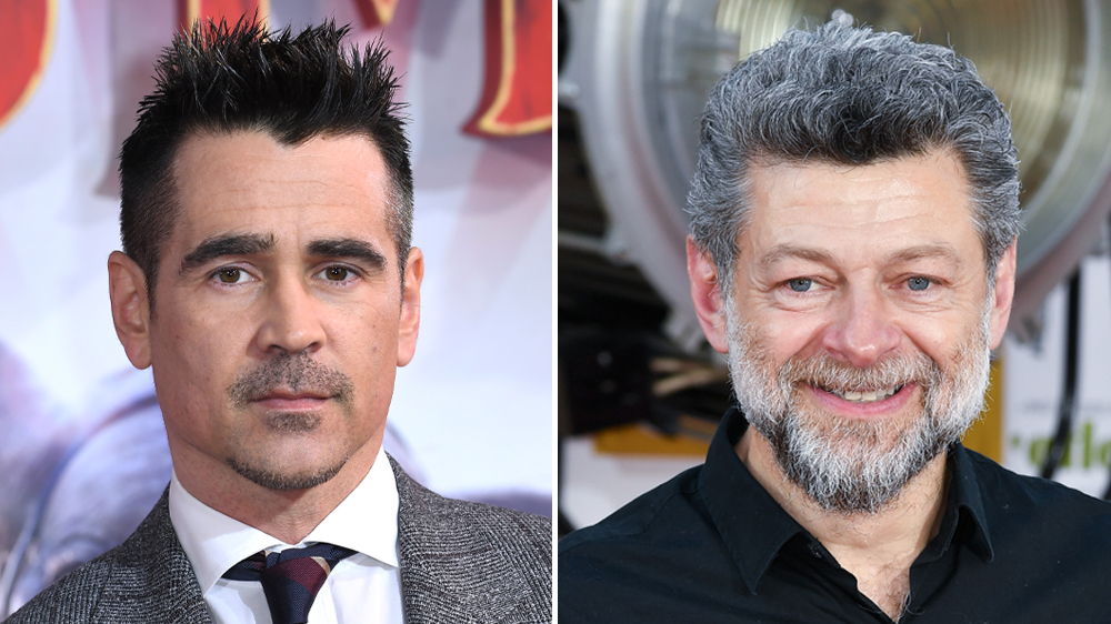 Colin Farrell ผู้มารับบทเพนกวิน และ Andy Serkis ผู้มารับบทพ่อบ้านอัลเฟร็ด