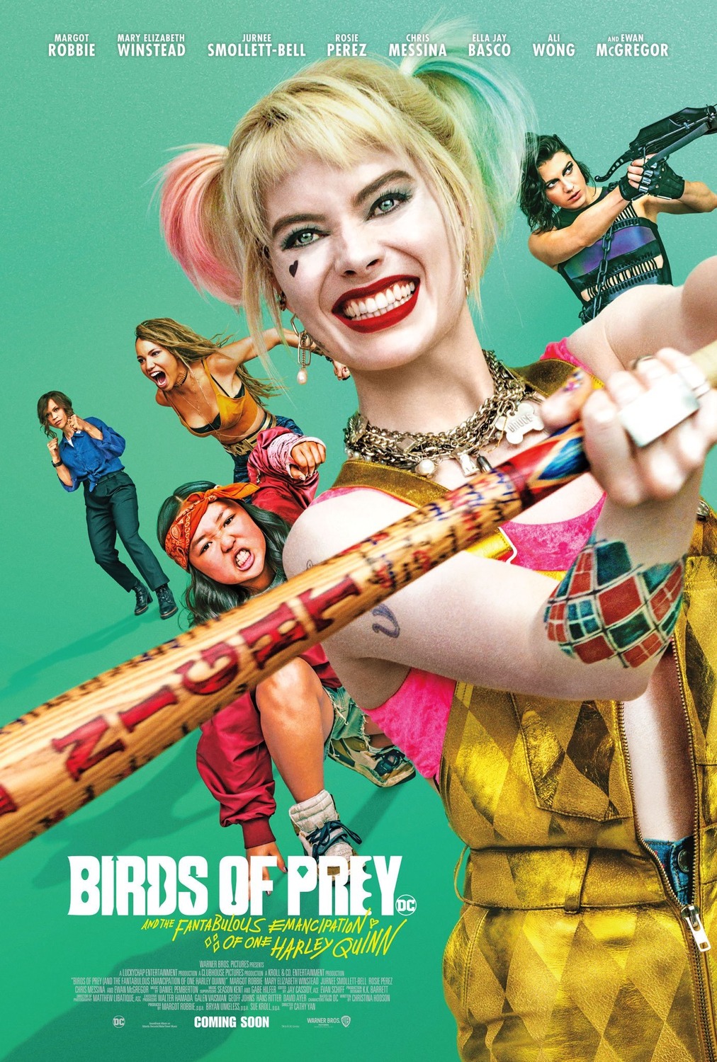 โปสเตอร์ล่าสุดของ Bird of Prey ที่มาพร้อมสีลูกกวาด