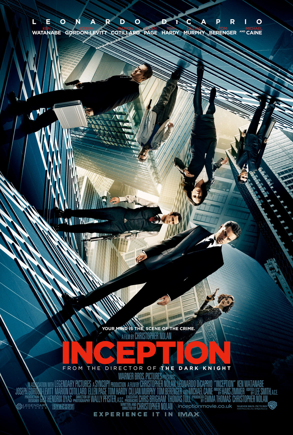 โปสเตอร์ Inception ที่แนวหนังและสไตล์โปสเตอร์ของ Tenet 