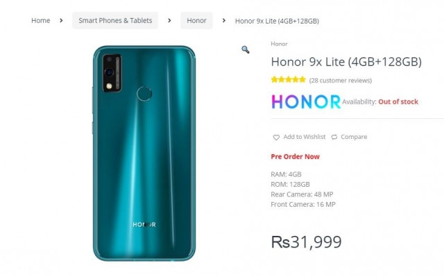 Honor 9X Lite