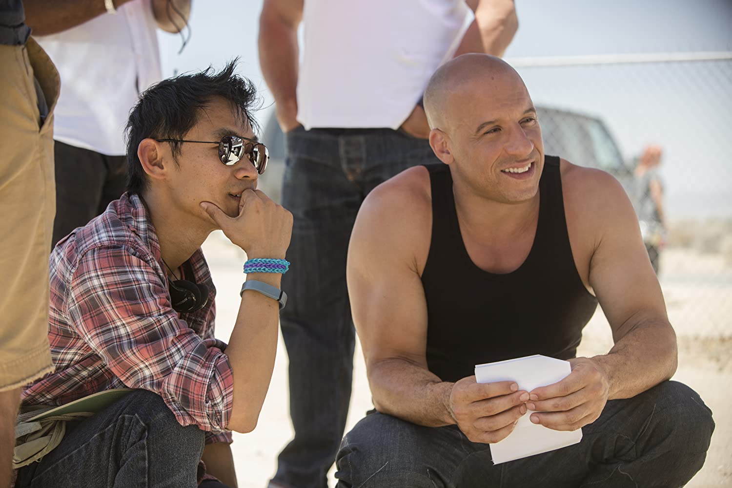 ผู้กำกับ James Wan ในกองถ่าย Furious 7 (2015)