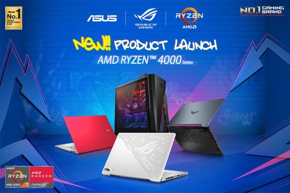 ASUS และ ROG ยกทัพเปิดตัวโน้ตบุ๊กและเดสก์ท็อปขุมพลัง AMD Renoir 4000 Series ครบทั้งไลน์  ตอบโจทย์ทุกความต้องการ