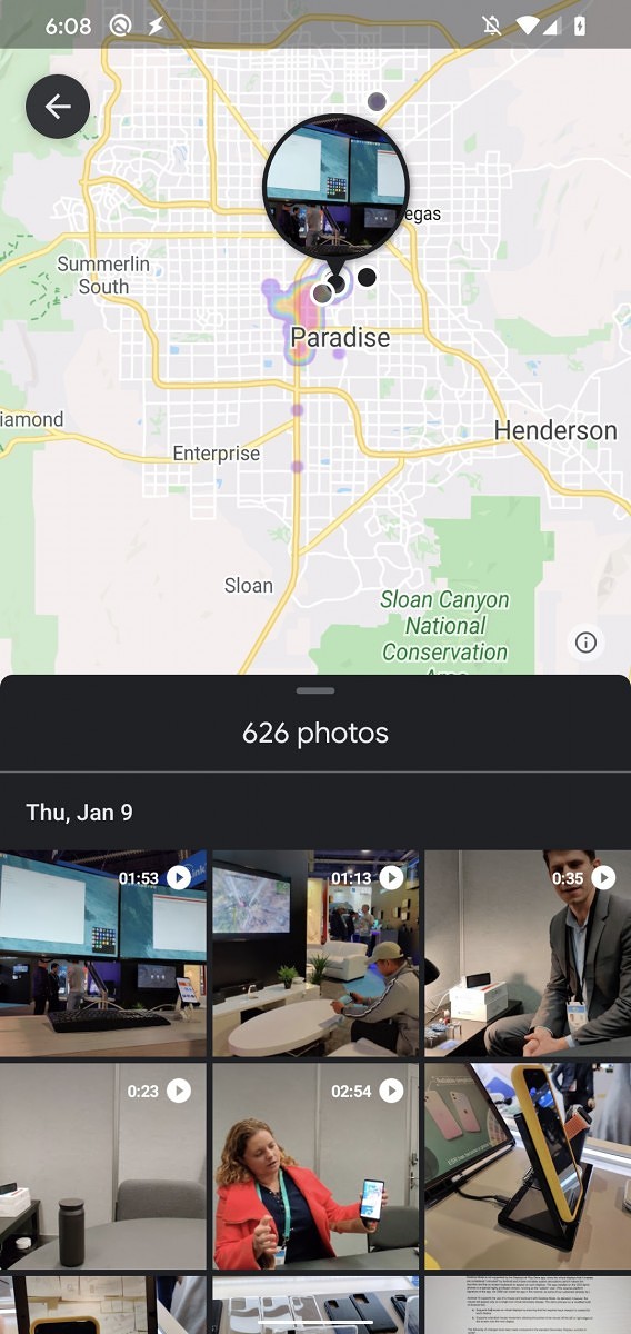 Google Photos Explore Map