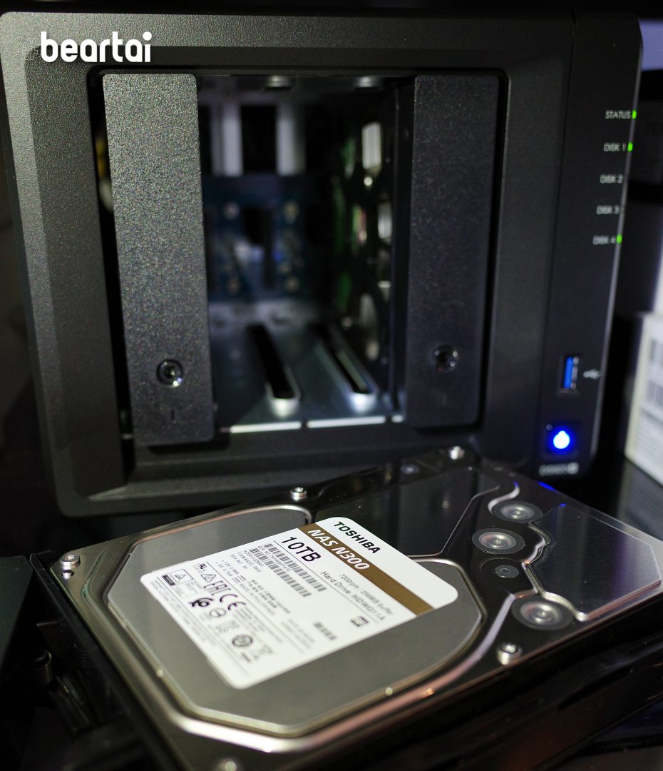 ติดตั้ง Toshiba N300 เข้ากับ Synology DS920+