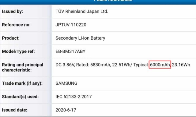 Samsung Galaxy M31s