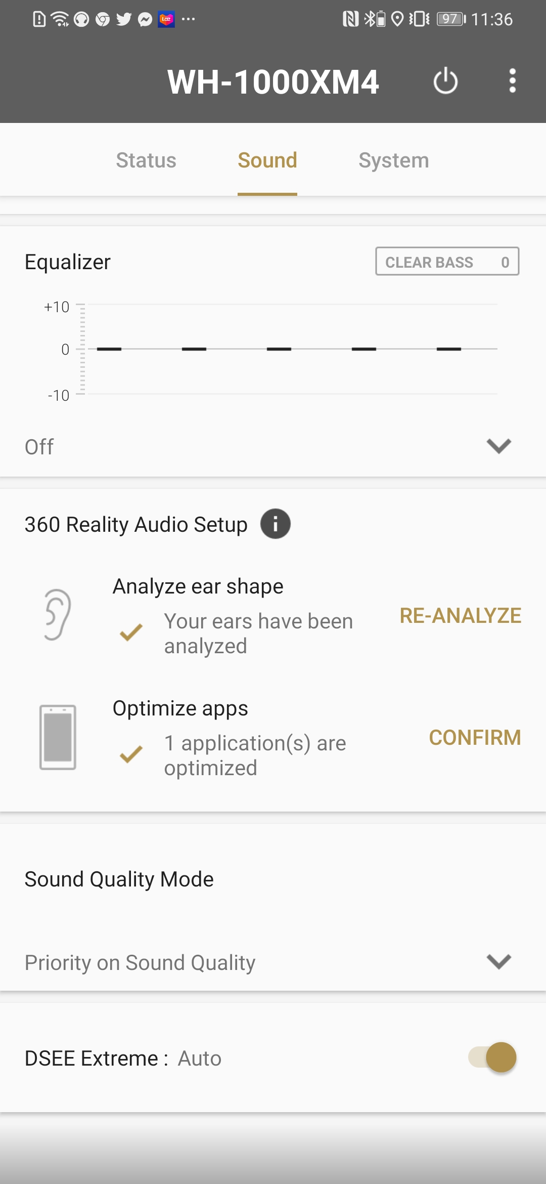 Sony WH-1000XM4 app