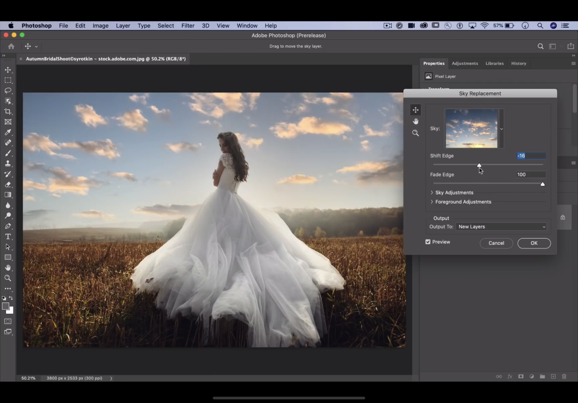 Sky Replacement บน Photoshop ใช้ AI เปลี่ยนท้องฟ้า