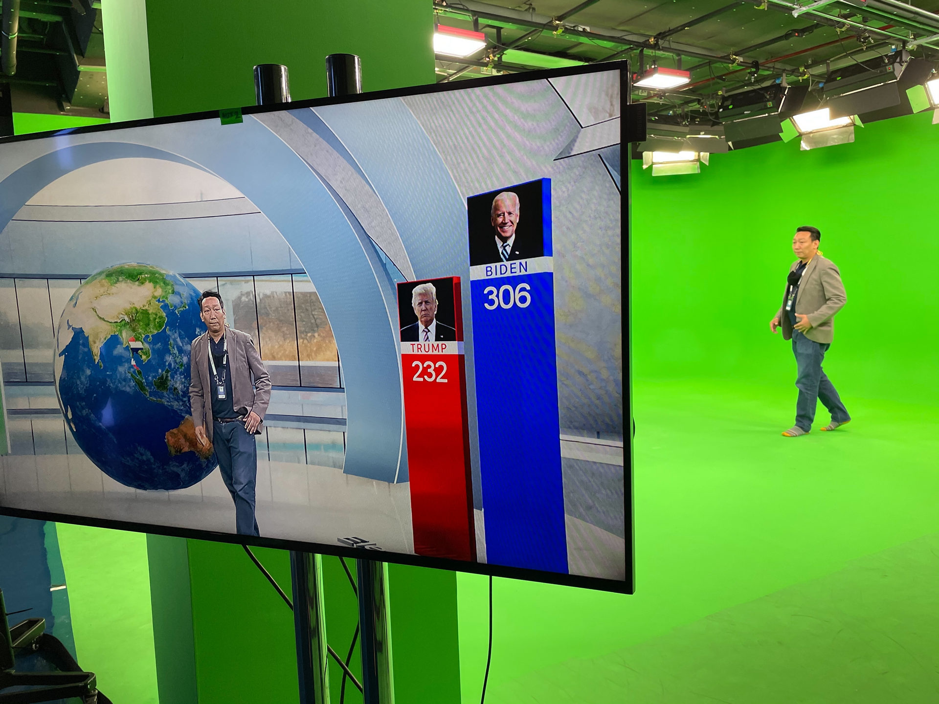 สตูดิโอ Green Screen ของเนชัน ที่มีการใช้ซอฟต์แวร์ Zero Density