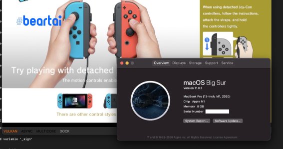 นักพัฒนาประสบความสำเร็จ รันเกม Nintendo Switch บน MacBook Pro M1 ได้!