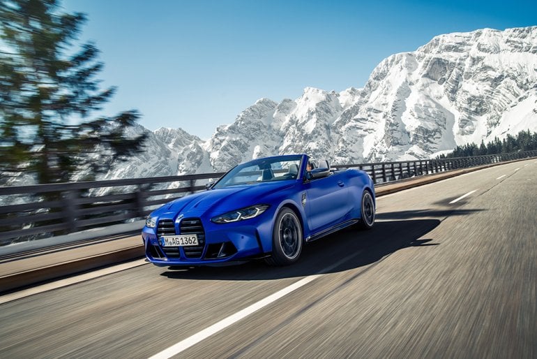 BMW เปิดตัวรถยนต์ 2022 M4 Competition Convertible พร้อม xDrive