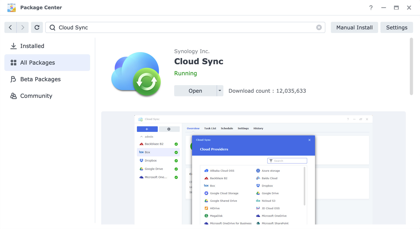 pcloud synology cloud sync