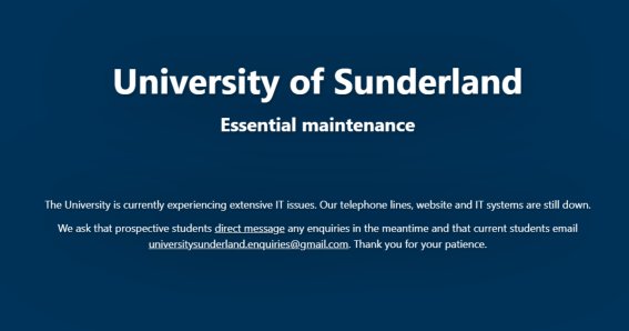 มหาวิทยาลัยซันเดอร์แลนด์ถูกโจมตีทางไซเบอร์ จนระบบไอทีเกือบทั้งหมดเป็นอัมพาต