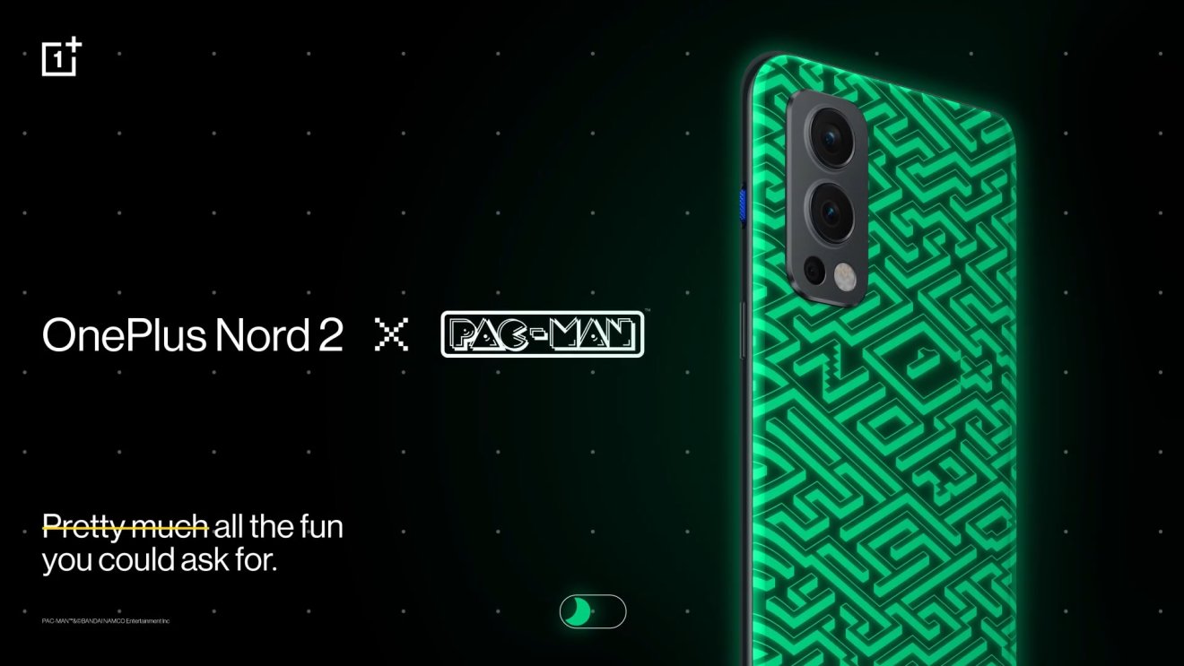 เผยโฉม OnePlus Nord 2 PAC-MAN Edition ฝาหลังเรืองแสงได้!